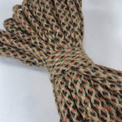 Turuncu Yeşil Hasır Makrome İp Kordon Kaytan Dokuma İp Sepet Supla Salıncak Çanta Paspas İpi Çok Amaçlı İp Tress 50 Metre-TRESS-5015