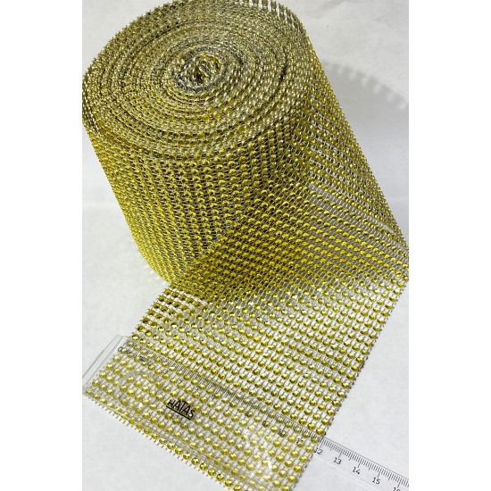 Gold Plastik Şerit Taş 1 Metre 24 Sıra-TSB-1017