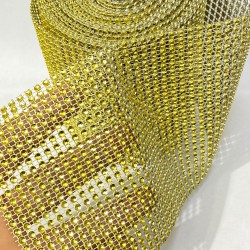 Gold Plastik Şerit Taş 1 Metre 24 Sıra-TSB-1017