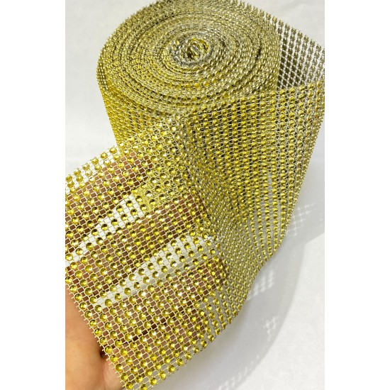 Gold Plastik Şerit Taş 1 Metre 24 Sıra-TSB-1017