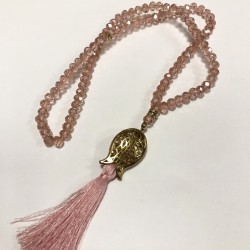 Pudra Kristal Boncuklu Tesbih 99 lu-TSBH-1002