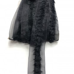 Siyah Tavşan Tüyü 1 mt-TVT-1001