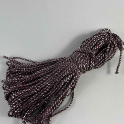 M&uuml;rd&uuml;m G&uuml;m&uuml;ş Twicord &Ccedil;ift Renkli Kordon Şerit 0,8 Mm &ndash; Dekoratif S&uuml;sleme İpi 10 Metre-TWICORD-1