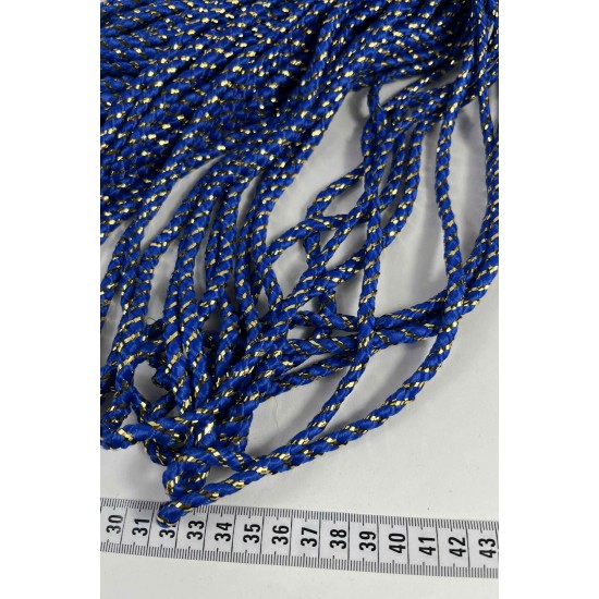Saks Gold Twicord &Ccedil;ift Renkli Kordon Şerit 0,8 Mm &ndash; Dekoratif S&uuml;sleme İpi 10 Metre-TWICORD-3