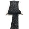 Siyah Ütü ile Yapışan Şerit Aplik 4 cm-USA-1016