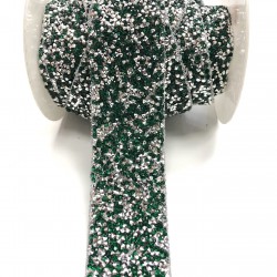 Yeşil Ütü ile Yapışan Şerit Aplik 4 cm-USA-1018