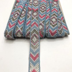 Mavi Ütü ile Yapışan Renkli Şerit 2 Cm-USA-1024