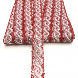 Kırmızı Ütü ile Yapışan Renkli Şerit 2 Cm-USA-1032