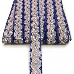 Mavili Ütü ile Yapışan Renkli Şerit 2 Cm-USA-1034