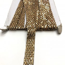 Açık Kahve Ütü ile Yapışan Aplik Şerit-USA-1038