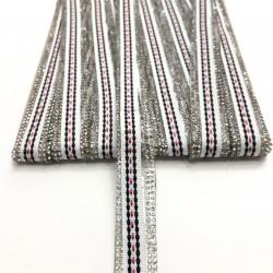 Renkli Ütü ile Yapışan Şerit Aplik-USA-1044