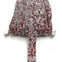 Kırmızı Ütü ile Yapışan Şerit Aplik-USA-1050