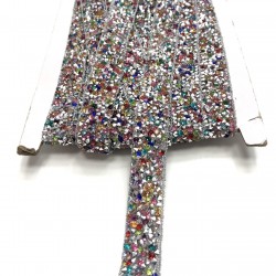 Renkli Ütü ile Yapışan Şerit Aplik-USA-1052