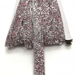 Pembe Ütü ile Yapışan Şerit Aplik-USA-1053