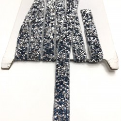 Mavi Ütü ile Yapışan Şerit Aplik-USA-1064