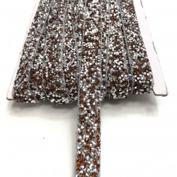 Kahve Ütü ile Yapışan Şerit Aplik-USA-1065