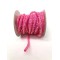 Pembe Boncuk İşlemeli Şerit 1 cm-USA-1067