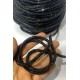 Siyah Ful Taşlı Boru Şerit Aplik 1 Metre-USA-109