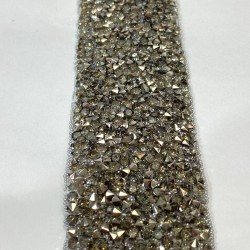 Antrasit Gri Geniş Ütüyle Yapışan Taşlı Şerit-USA-1094