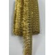 Gold Işıltılı Velmora Sa&ccedil;aklı Dekoratif Kenar S&uuml;s&uuml; Şerit &ndash; El İşi S&uuml;sleme Şeridi 1 Metre-VELMORA-100