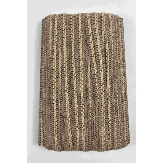 Hasır Vensora Bej Dalga Detaylı Hasır Dekoratif Şerit 1 Metre Paketleme S&uuml;sleme-VENSORA-2