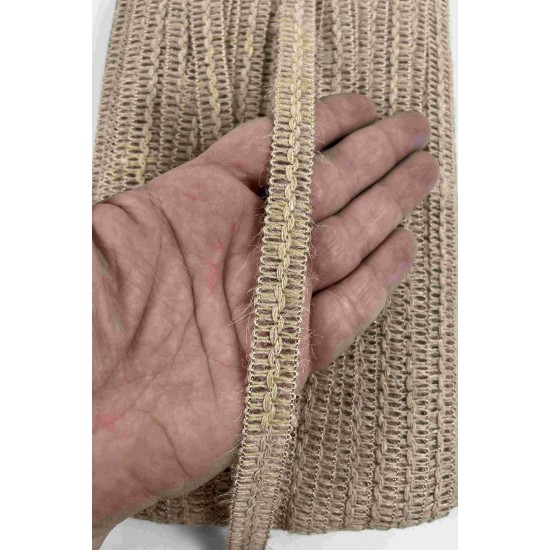 Hasır Vensora Hasır Dalga Detaylı Hasır Dekoratif Şerit 1 Metre Paketleme S&uuml;sleme-VENSORA-3