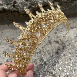 Victoria Gold Gelin Kına Tacı Yüksek Kalite Özel Gün Aksesuar Kadın Taç Saç Aksesuarı-VICTORIA-5 Victoria Gold Gelin Kına Tacı Yüksek Kalite Özel Gün Aksesuar Kadın Taç Saç Aksesuarı-VICTORIA-5