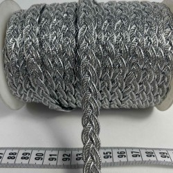 G&uuml;m&uuml;ş Virelta Burgulu Zincir &Ouml;rg&uuml; Şerit &ndash; Premium Dekoratif Kordon S&uuml;s&uuml; 1 Metre-VIRELTA-2