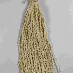 Krem WaveLace Dalgalı Dekoratif Şerit Kenar S&uuml;s&uuml; &ndash; 1 cm İnce Zigzag Şerit 5 Metre-WAVELACE-15