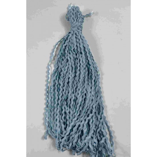A&ccedil;ık Bebe Mavi WaveLace Dalgalı Dekoratif Şerit Kenar S&uuml;s&uuml; &ndash; 1 cm İnce Zigzag Şerit 5 Metre-WAVELACE-16