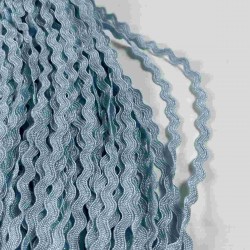 A&ccedil;ık Bebe Mavi WaveLace Dalgalı Dekoratif Şerit Kenar S&uuml;s&uuml; &ndash; 1 cm İnce Zigzag Şerit 5 Metre-WAVELACE-16