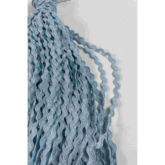 A&ccedil;ık Bebe Mavi WaveLace Dalgalı Dekoratif Şerit Kenar S&uuml;s&uuml; &ndash; 1 cm İnce Zigzag Şerit 5 Metre-WAVELACE-16
