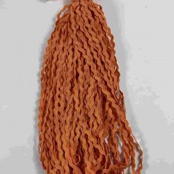 Turuncu WaveLace Dalgalı Dekoratif Şerit Kenar S&uuml;s&uuml; &ndash; 1 cm İnce Zigzag Şerit 5 Metre-WAVELACE-18