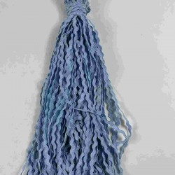 Bebe Mavi WaveLace Dalgalı Dekoratif Şerit Kenar S&uuml;s&uuml; &ndash; 1 cm İnce Zigzag Şerit 5 Metre-WAVELACE-20