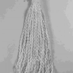 Beyaz WaveLace Dalgalı Dekoratif Şerit Kenar S&uuml;s&uuml; &ndash; 1 cm İnce Zigzag Şerit 5 Metre-WAVELACE-21