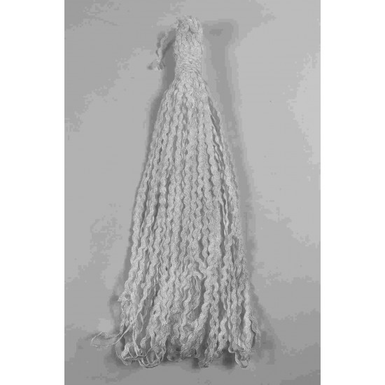 Beyaz WaveLace Dalgalı Dekoratif Şerit Kenar S&uuml;s&uuml; &ndash; 1 cm İnce Zigzag Şerit 5 Metre-WAVELACE-21