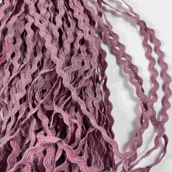 G&uuml;l Kurusu WaveLace Dalgalı Dekoratif Şerit Kenar S&uuml;s&uuml; &ndash; 1 cm İnce Zigzag Şerit 5 Metre-WAVELACE-28