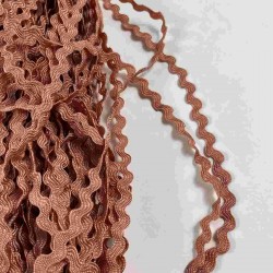 Bakır WaveLace Dalgalı Dekoratif Şerit Kenar S&uuml;s&uuml; &ndash; 1 cm İnce Zigzag Şerit 5 Metre-WAVELACE-4
