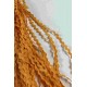 Koyu Turuncu WaveLace Dalgalı Dekoratif Şerit Kenar S&uuml;s&uuml; &ndash; 1 cm İnce Zigzag Şerit 5 Metre-WAVELACE-5