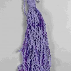 Lila WaveLace Dalgalı Dekoratif Şerit Kenar S&uuml;s&uuml; &ndash; 1 cm İnce Zigzag Şerit 5 Metre-WAVELACE-6