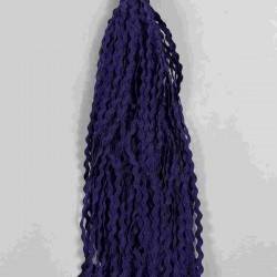 Mor WaveLace Dalgalı Dekoratif Şerit Kenar S&uuml;s&uuml; &ndash; 1 cm İnce Zigzag Şerit 5 Metre-WAVELACE-7