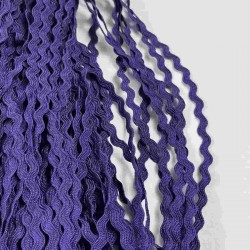 Mor WaveLace Dalgalı Dekoratif Şerit Kenar S&uuml;s&uuml; &ndash; 1 cm İnce Zigzag Şerit 5 Metre-WAVELACE-7