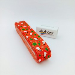 Yeşil Yıldız Kardanadam Desenli Yeniyıl Kurdelesi-YENI-1026 Yeşil Yıldız Kardanadam Desenli Yeniyıl Kurdelesi-YENI-1026