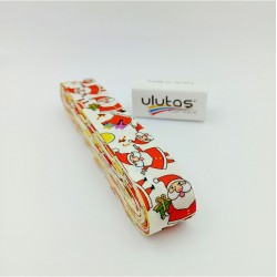Kostümlü Noel Baba Desenli Yılbaşı Kurdelesi-YENI-1048 Kostümlü Noel Baba Desenli Yılbaşı Kurdelesi-YENI-1048