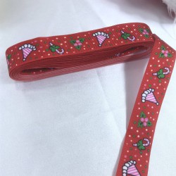 Yeniyıl S&uuml;sleme Paketleme Kurdelesi Kırmızı Şapka-YENI-1077