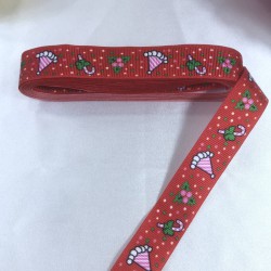 Yeniyıl S&uuml;sleme Paketleme Kurdelesi Kırmızı Şapka-YENI-1077