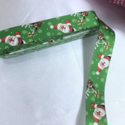 2023 Süsleme Hediye Paketleme Kurdelesi Yeşil Noel Baba-YENI-1083