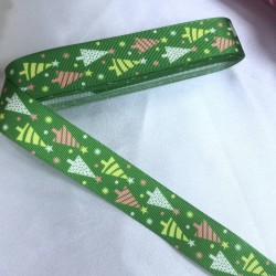 Yeniyıl 2023 Hediye Paketleme Kurdelesi Yeşil &Ccedil;am Ağacı-YENI-1108