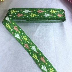 Yeniyıl 2023 Hediye Paketleme Kurdelesi Yeşil &Ccedil;am Ağacı-YENI-1108