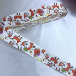 Yeniyıl 2023 Hediye Paketleme Kurdelesi Beyaz Noel Baba-YENI-1117